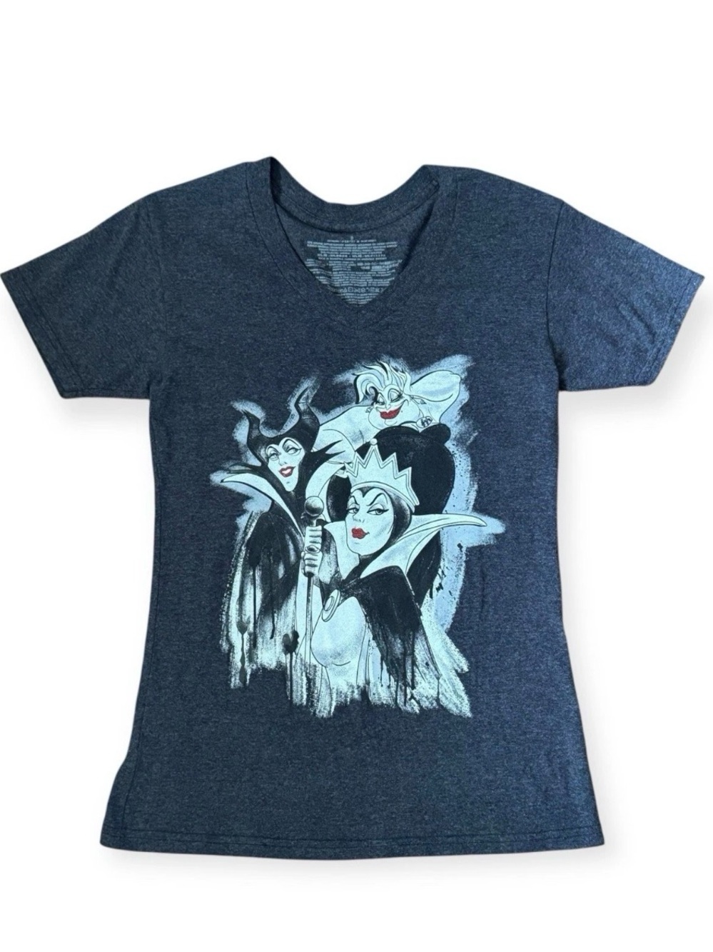 Disney Villains Maleficent Ursula Cruella Graphic Tee Small